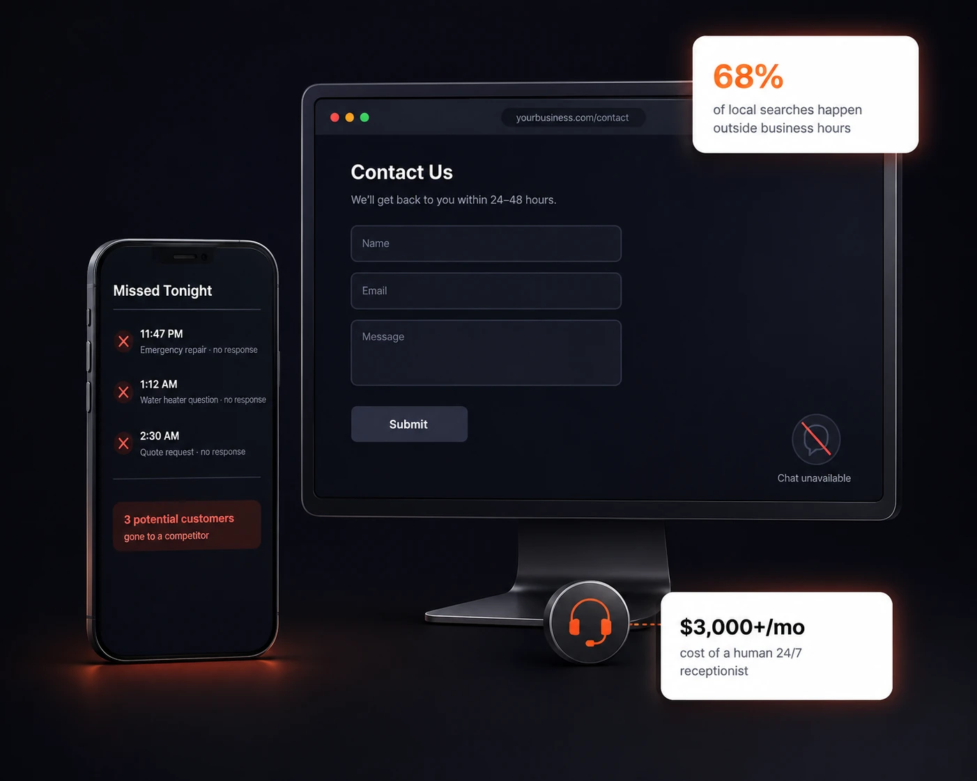 ai chatbot mockup